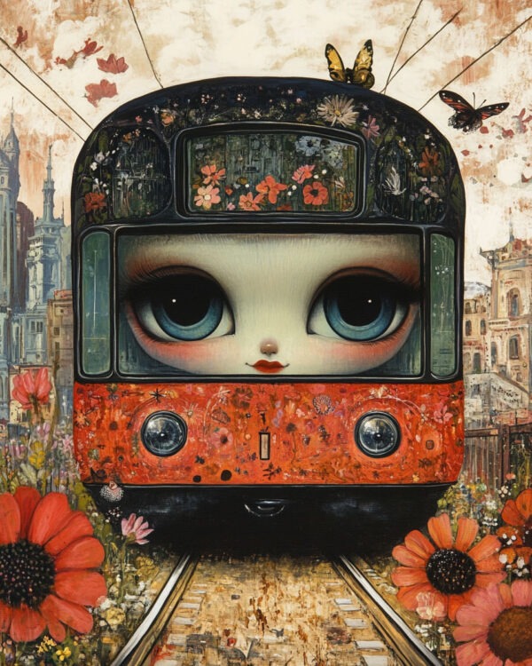 Miss Subway - Low Brow Wall Art Print