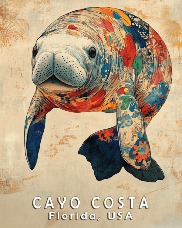 Namedop - Cayo Costa Florida - Wall Art Print - Mowbi Ocean Theme