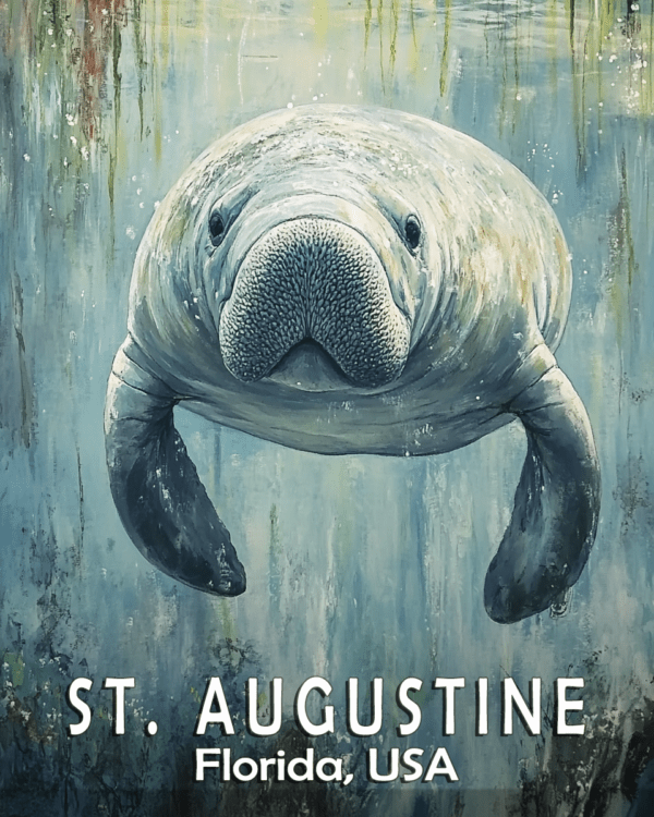 Namedop - St. Augustine Florida - Wall Art Print - Mowbi Ocean Theme