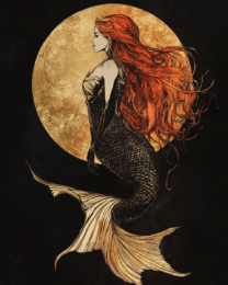 Gothic Mermaid - Wall Art Print - Mowbi Ocean Theme