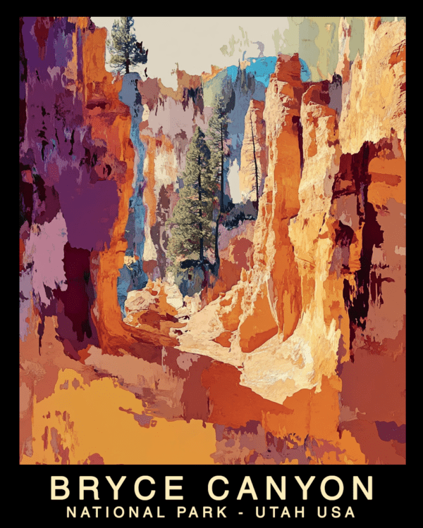 Sunny Day - Bryce Canyon Souvenir Home Decor Wall Art Prints