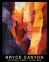 Evening - Bryce Canyon Souvenir Home Decor Wall Art Prints