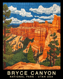 Impressionist - Bryce Canyon Souvenir Home Decor Wall Art Prints