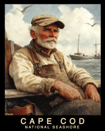 Fisherman - Cape Cod Souvenir Home Decor Wall Art Prints