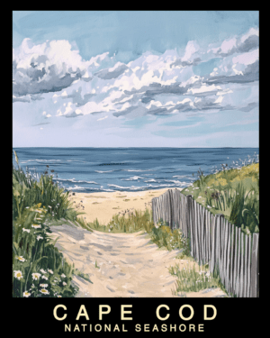 Beach Entrance - Cape Cod Souvenir Home Decor Wall Art Prints