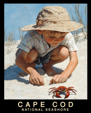 Interesting Crab - Cape Cod Souvenir Home Decor Wall Art Prints