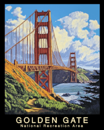 Impressionist - Golden Gate Souvenir Home Decor Wall Art Prints