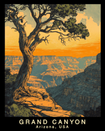 Vintage - Grand Canyon Souvenir Home Decor Wall Art Prints