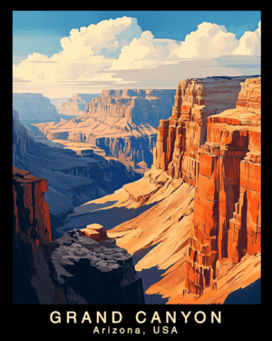 Afternoon - Grand Canyon Souvenir Home Decor Wall Art Prints