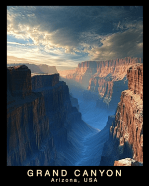 Storm Approaching - Grand Canyon Souvenir Home Decor Wall Art Prints