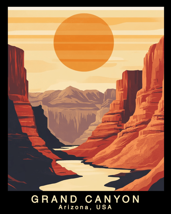 New Day - Grand Canyon Souvenir Home Decor Wall Art Prints