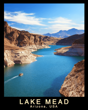 Fine Day on Lake Mead Souvenir Home Decor Wall Art Prints