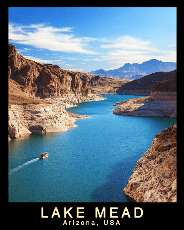 Fine Day on Lake Mead Souvenir Home Decor Wall Art Prints