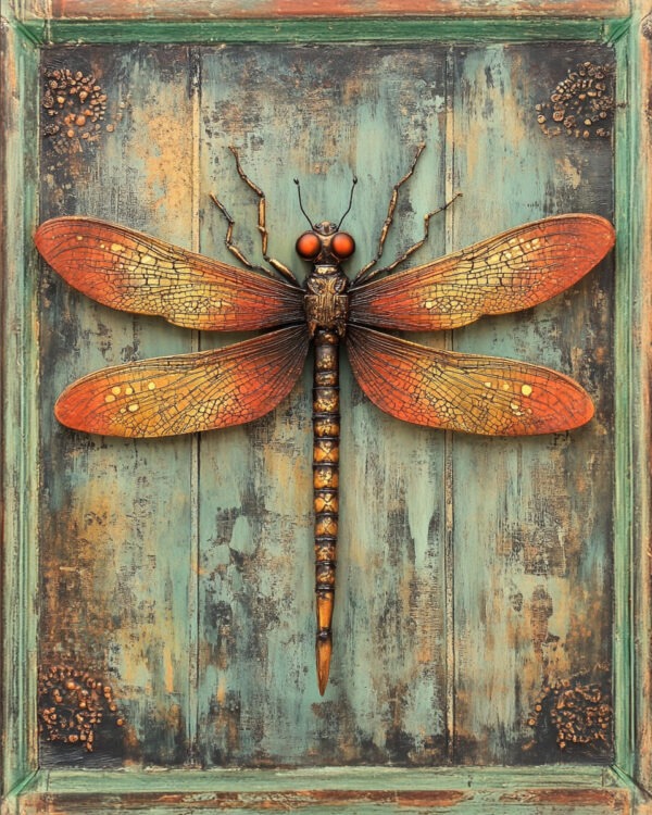 Folk Art Dragonfly