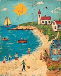 Folk Art Town Beach