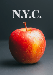 New York City Apple NYC 8x10 Art Print