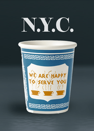 New York City Coffee Cup NYC 5x7 Art Print copy 3