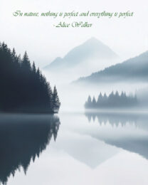 In nature, nothing is perfect and everything is perfect - Alice Walker - Inspirational Wall Art Prints