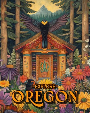 Mountain Home - Oregon Souvenir Art Print Collection