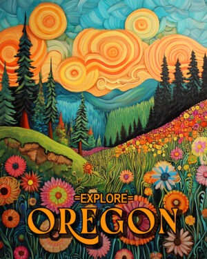 BOHO Sunny Day - Oregon Souvenir Art Print Collection