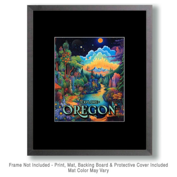 Night Trip - Oregon Souvenir Art Print Collection