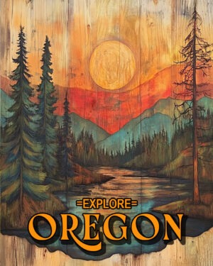 Sunrise - Oregon Souvenir Art Print Collection