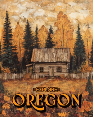 Small Home - Oregon Souvenir Art Print Collection