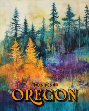 Beautiful Day - Oregon Souvenir Art Print Collection