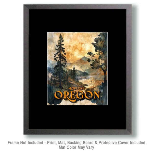 Stormy Day - Oregon Souvenir Art Print Collection