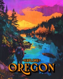 Long Trip - Oregon Souvenir Art Print Collection