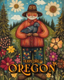 Folk Art Kind Man - Oregon Souvenir Art Print Collection