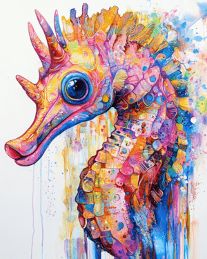 Seahorse Magic - Wall Art Print - Mowbi Ocean Theme