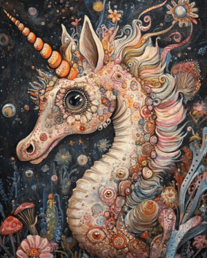 Seahorse Unicorn - Wall Art Print - Mowbi Ocean Theme