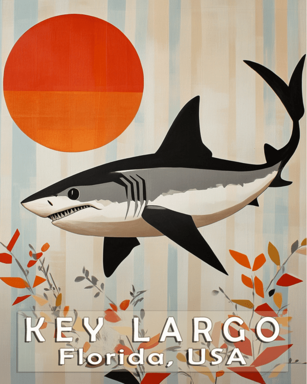 Namedop - Key Largo Florida - Wall Art Print - Mowbi Ocean Theme