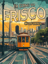 Vintage Frisco Street Car 8_x10_ Art Print copy