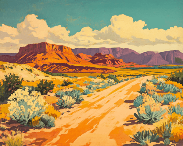 Southwest Landscape #6 - Western and Southwestern Home Decor Wall Art Prints