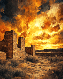 Ancient Pueblo #4 - Western and Southwestern Home Decor Wall Art Prints