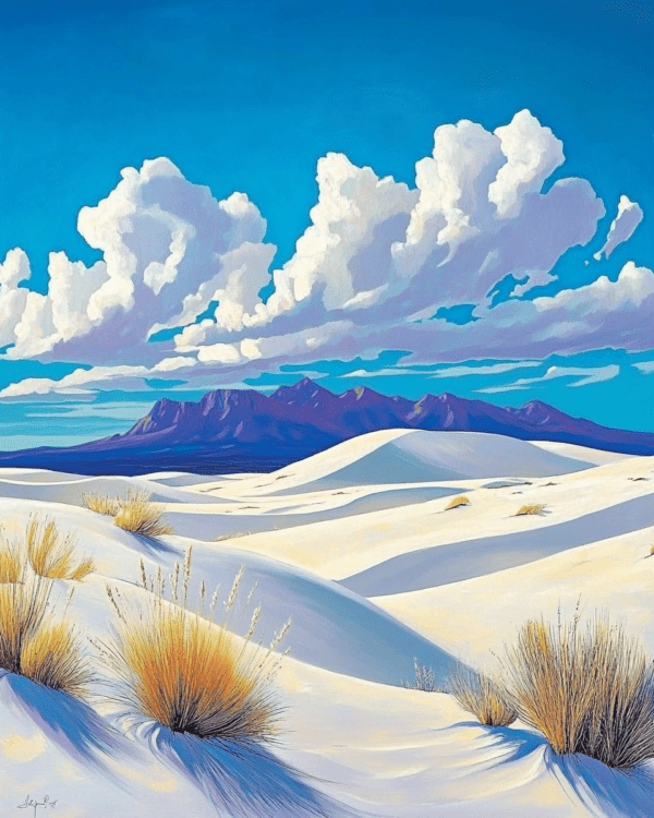 White Sands #1 - Western and Southwestern Home Decor Wall Art Prints