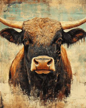 A Bunch of Bull - Western and Southwestern Home Decor Wall Art Prints