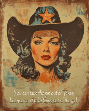 Texas Girl - Western and Southwestern Home Decor Wall Art Prints