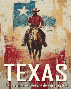 Texas Legends - Western and Southwestern Home Decor Wall Art Prints