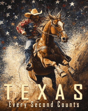 Texas - Every Second Counts - Western and Southwestern Home Decor Wall Art Prints