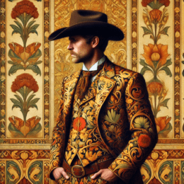 Art Nouveau Gentleman Cowboy - Wall Art Print