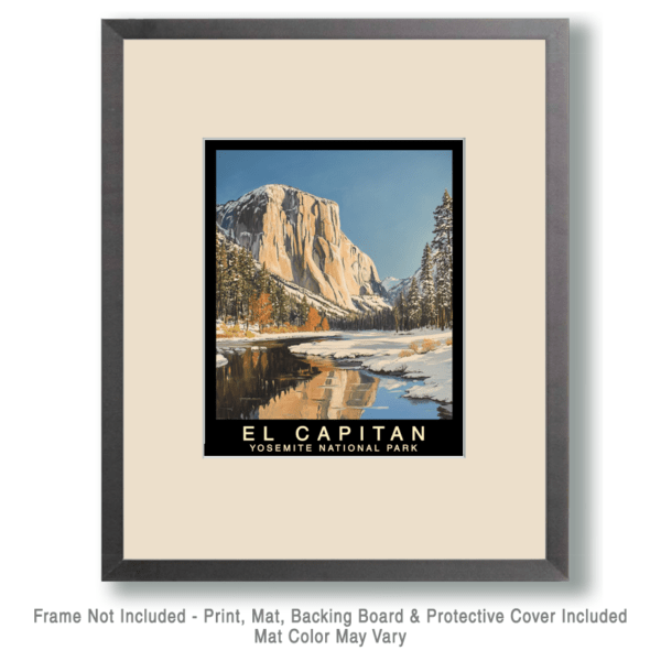 Stained Glass - Yosemite El Capitan Souvenir Home Decor Wall Art Prints