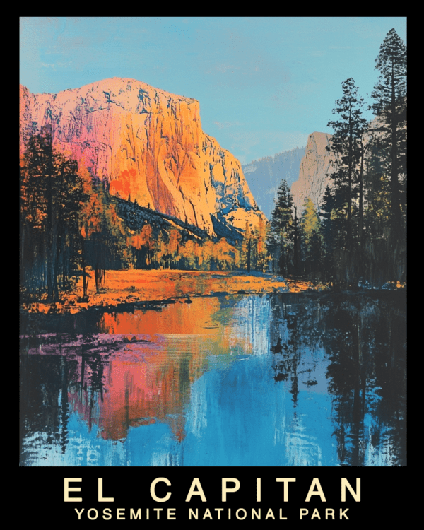 Reflections - Yosemite El Capitan Souvenir Home Decor Wall Art Prints