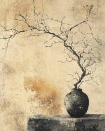 Vintage Style Wabi-Sabi Still Life - Zen Art for Meditation Home Decor Wall Art Prints