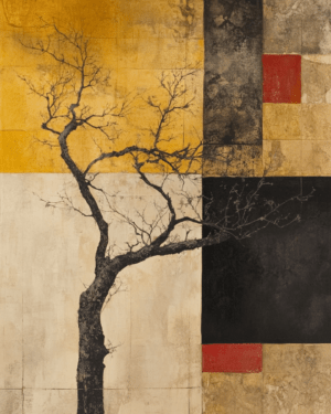 Wabi-Sabi-Tree - Zen Art for Meditation Home Decor Wall Art Prints