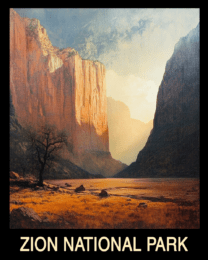 Luminous - Zion National Park Souvenir Home Decor Wall Art Prints