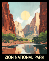 Classic - Zion National Park Souvenir Home Decor Wall Art Prints