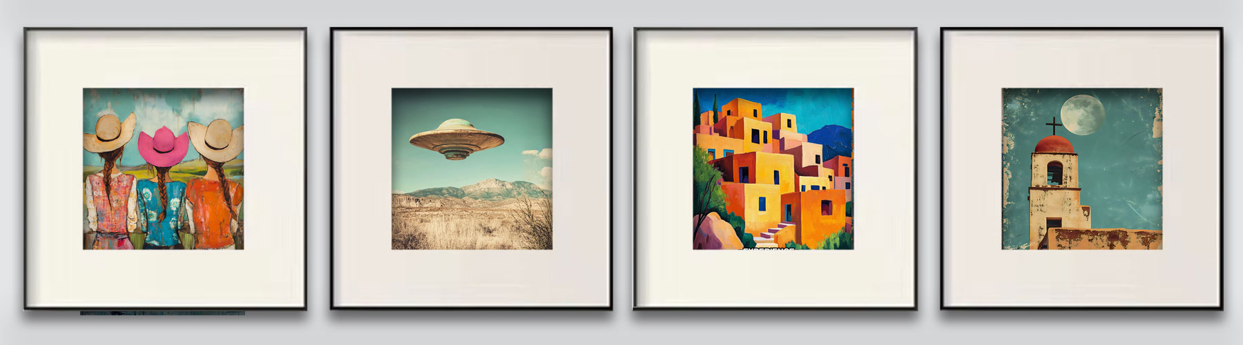 New Mexico Name Drop Art Prints